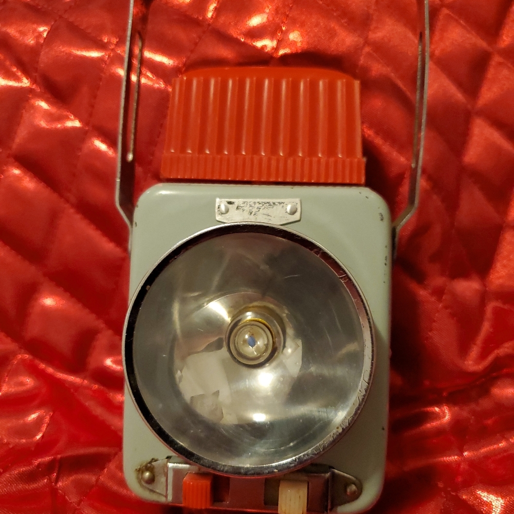 Ash Flash, Vintage Flash Light, Red Signal Lantern. British Patent